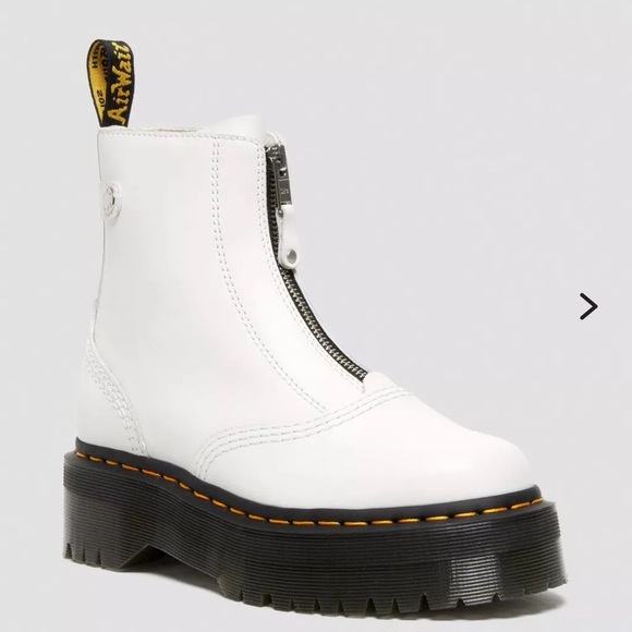 Dr. Martens JETTA ZIPPED LEATHER PLATFORM - Picture 1 of 12